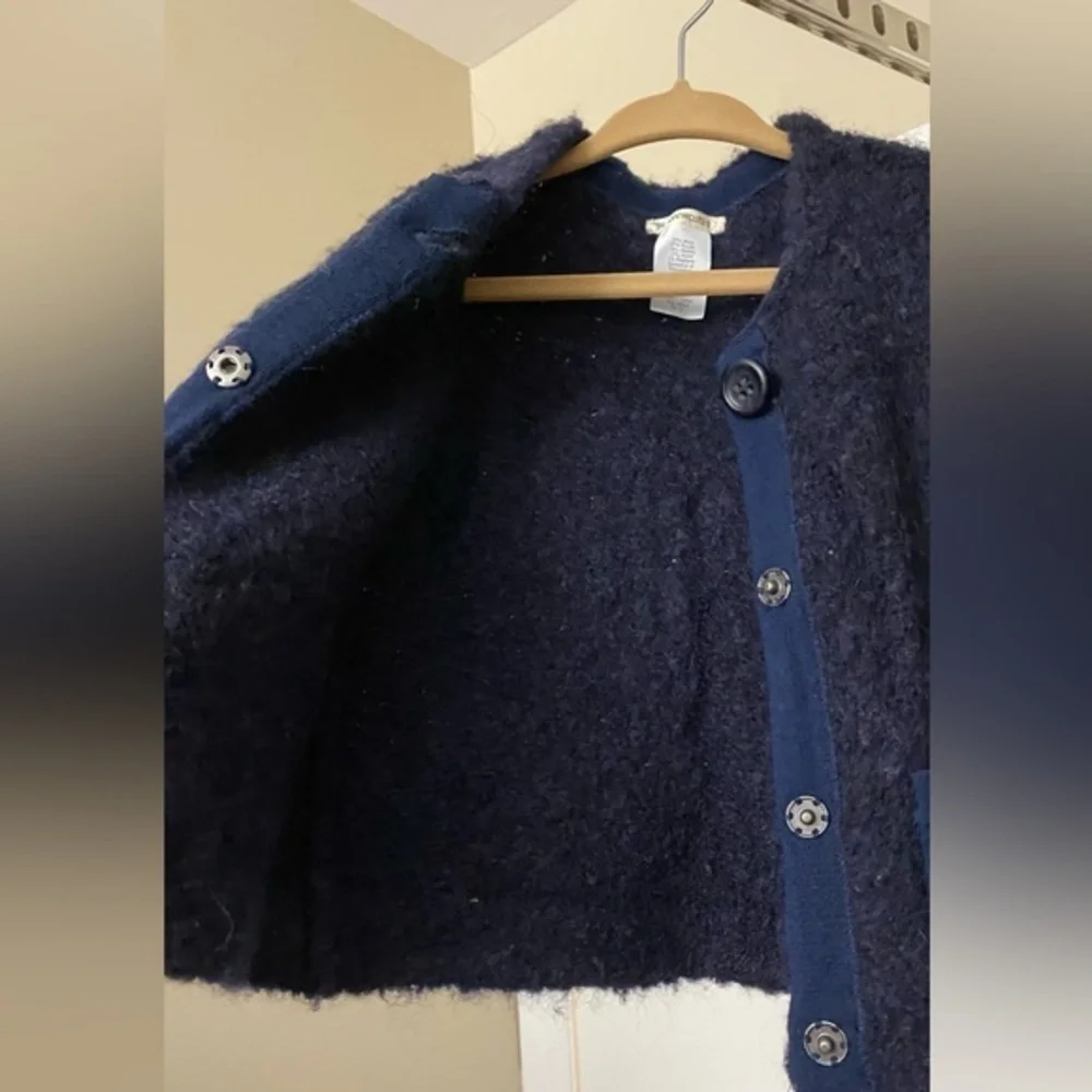 J. Crew Crewcuts Cozy Wool Alpaca Navy Cardigan Sweater Size 3T